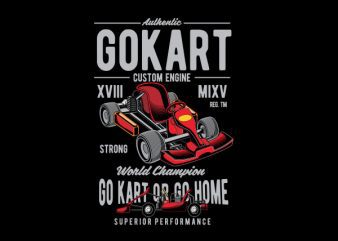 Gokart Vector t-shirt design