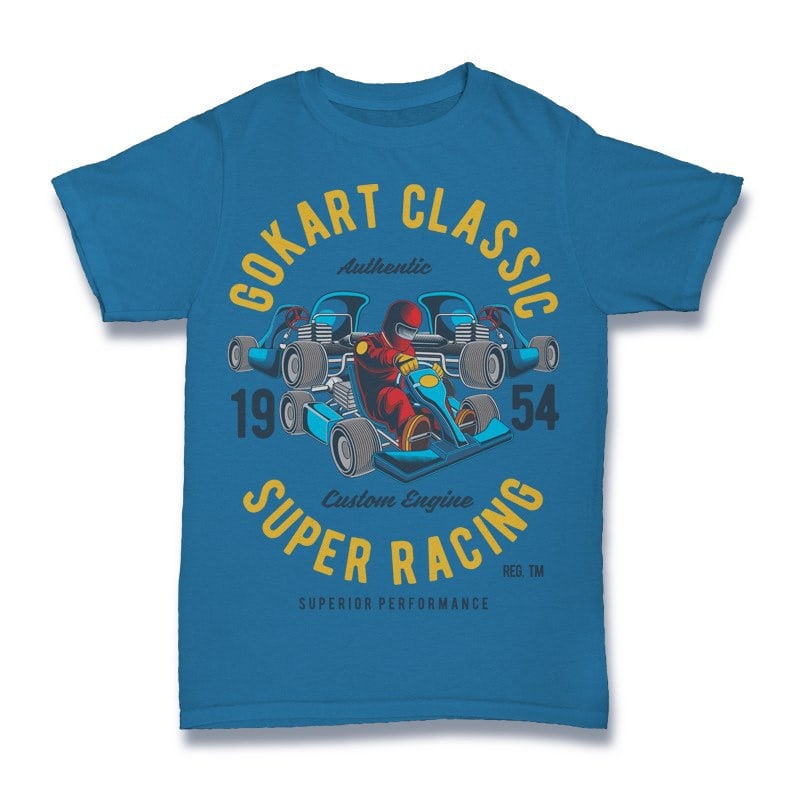 Gokart Classic Vector t-shirt design tshirt-factory.com