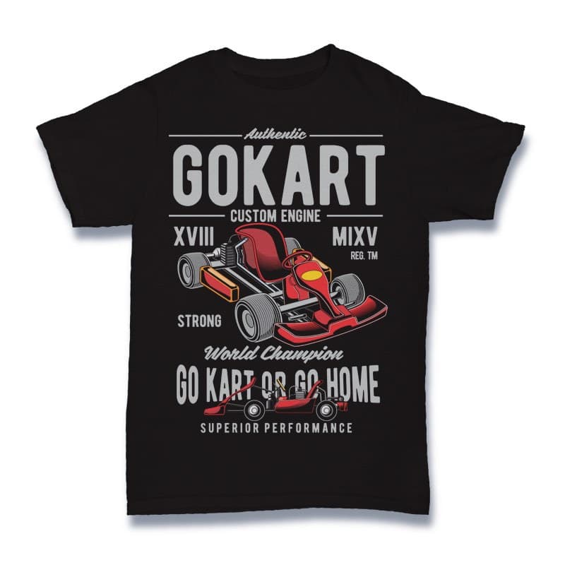 Gokart Vector t-shirt design tshirt-factory.com