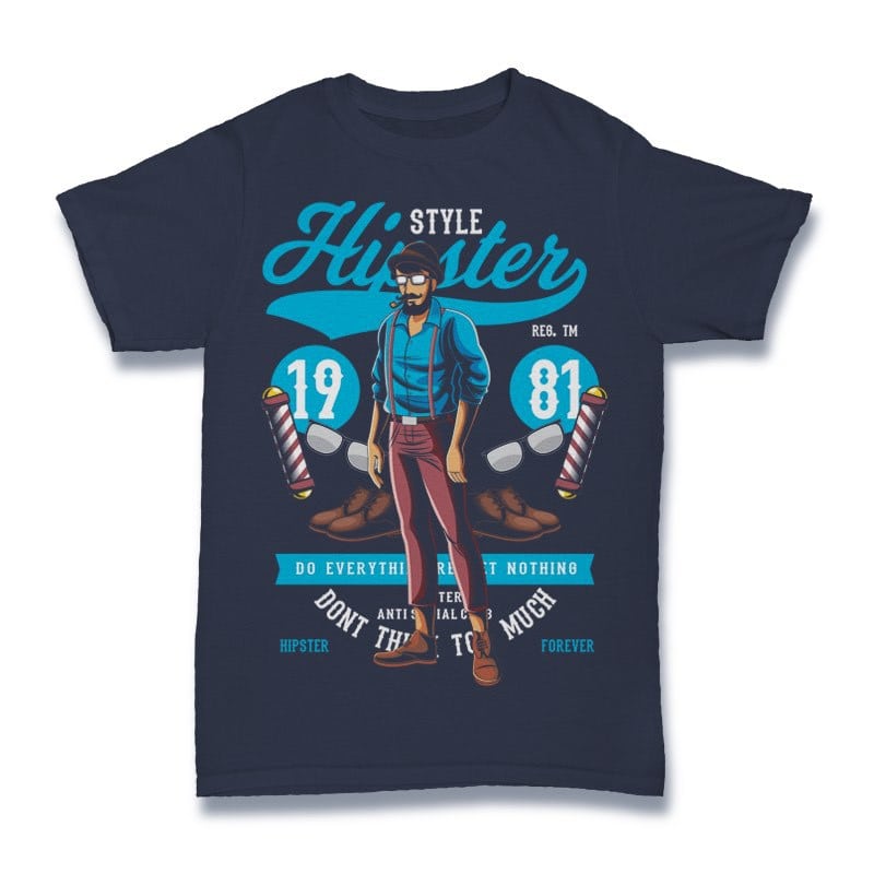 Hipster Graphic t-shirt design t shirt designs for merch teespring and printful