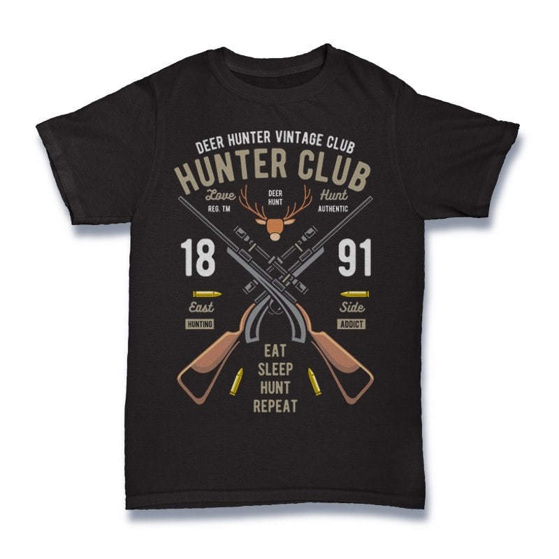 Hunter Club Graphic t-shirt design tshirt factory