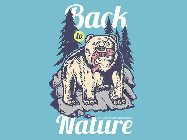 Hunting bear vector t-shirt design