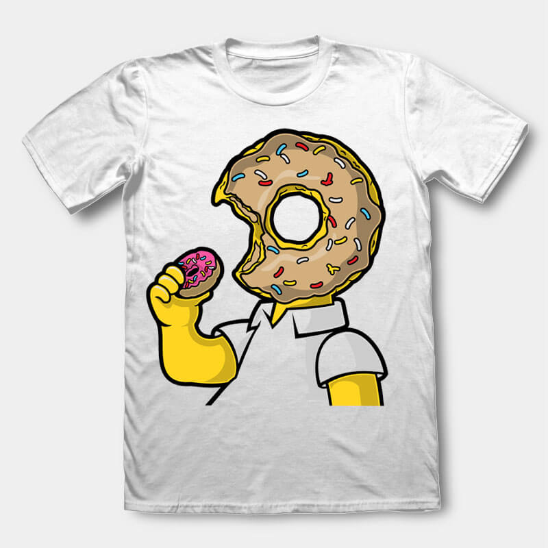I Like Donut Graphic t-shirt design tshirt design for merch by amazon