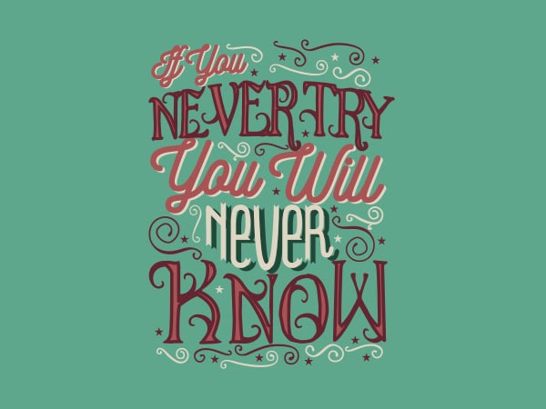 If you never try vector t-shirt design