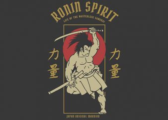 Japanese Hero Vector t-shirt design