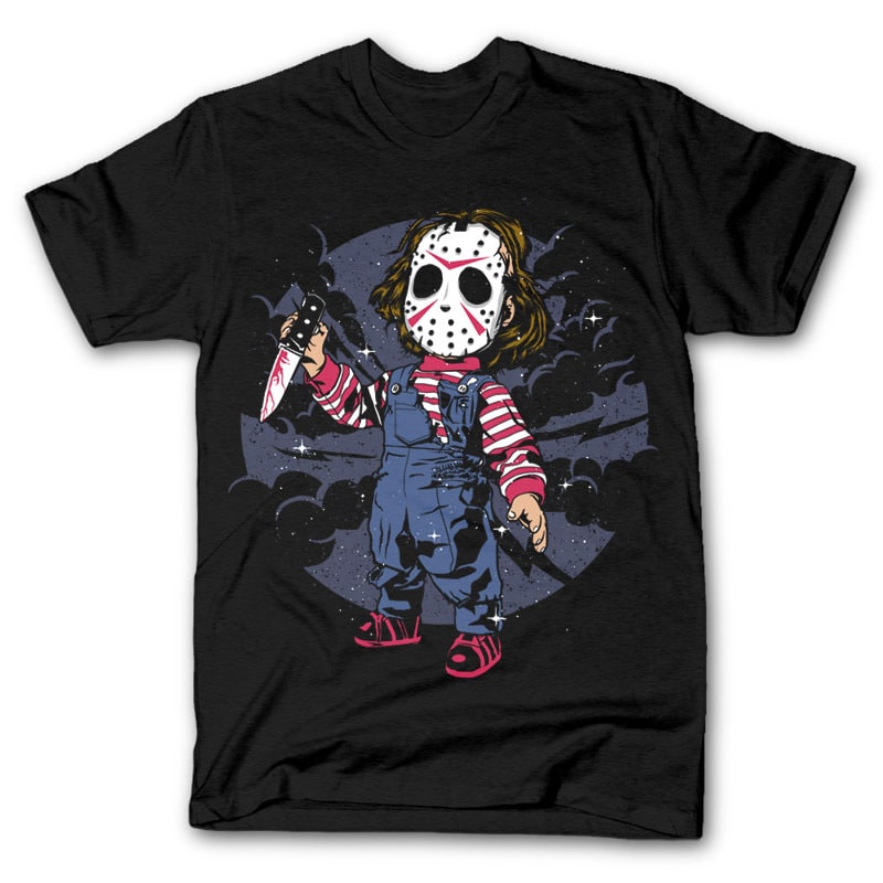 Jason Kid Vector t-shirt design t shirt designs for merch teespring and printful