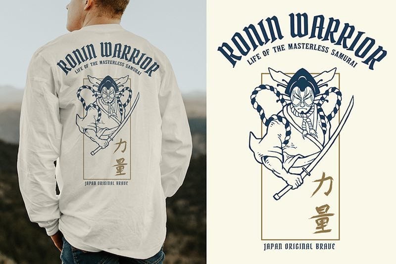 Kabuki Vector t-shirt design tshirt-factory.com