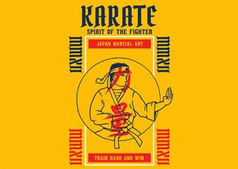 Karate Graphic t-shirt design