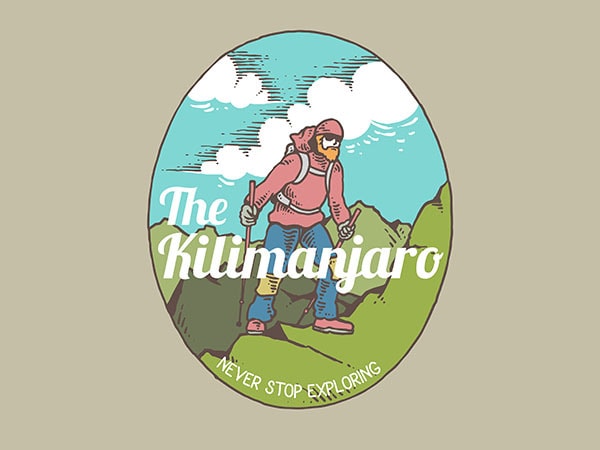 Kilimanjaro Graphic t-shirt design