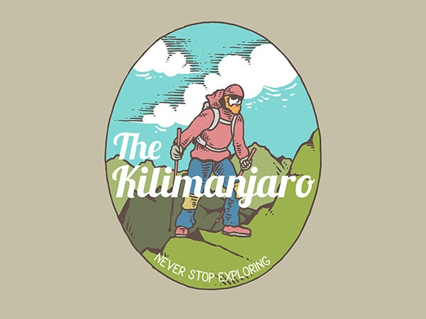 Kilimanjaro graphic t-shirt design