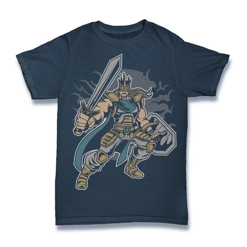 King of Battle Vector t-shirt design t shirt designs for teespring