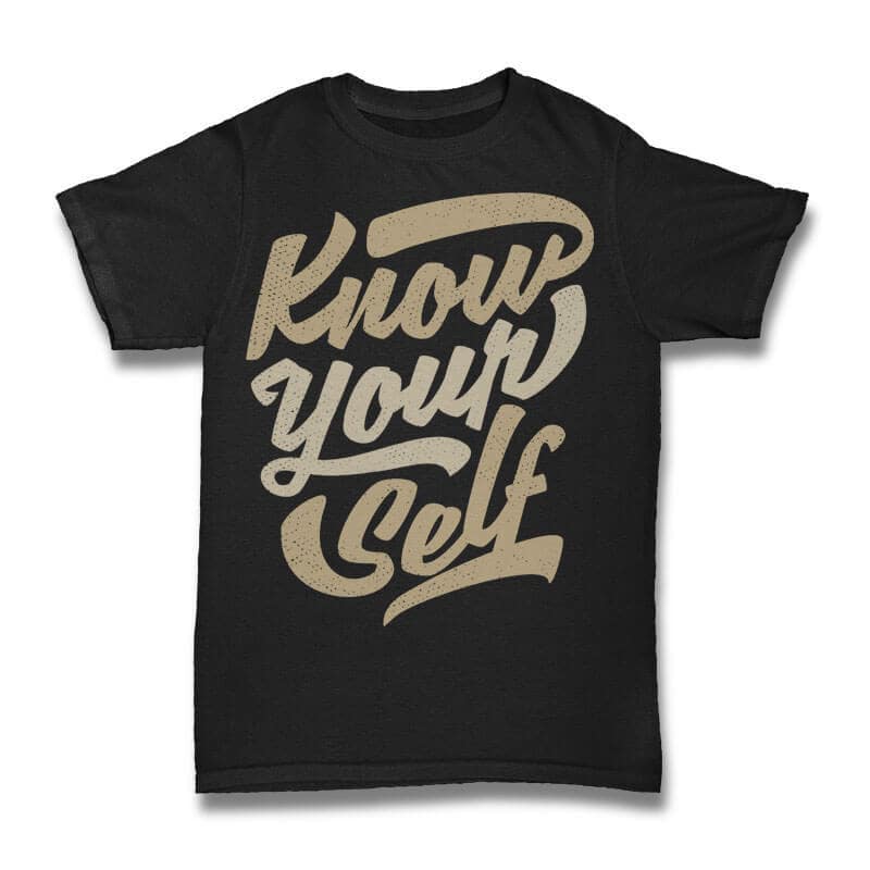 Know Yourself Vector t-shirt design commercial use t shirt designs
