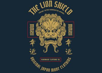 Lion graphic t-shirt design