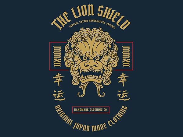 Lion graphic t-shirt design