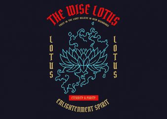 Lotus 1 Graphic t-shirt design
