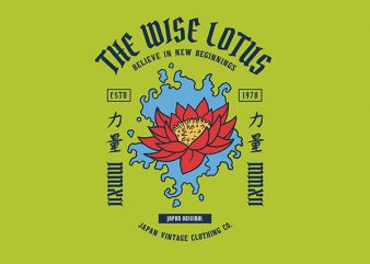 Lotus 2 Graphic t-shirt design