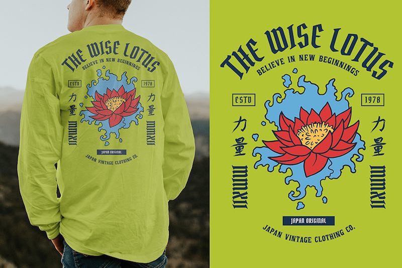 Lotus 2 Graphic t-shirt design t shirt designs for teespring