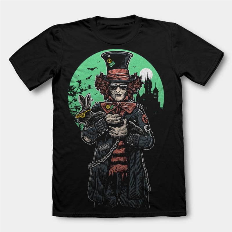 Mad Hatter Graphic t-shirt design buy t shirt designs artwork