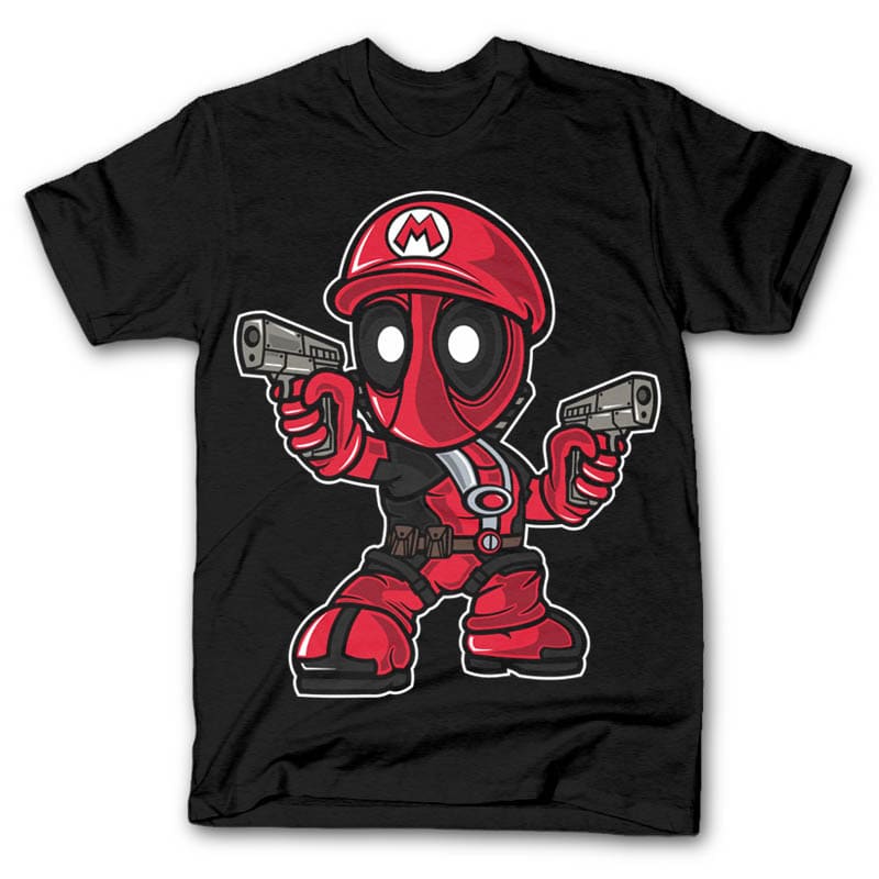 Mario Deadpool t shirt designs for teespring