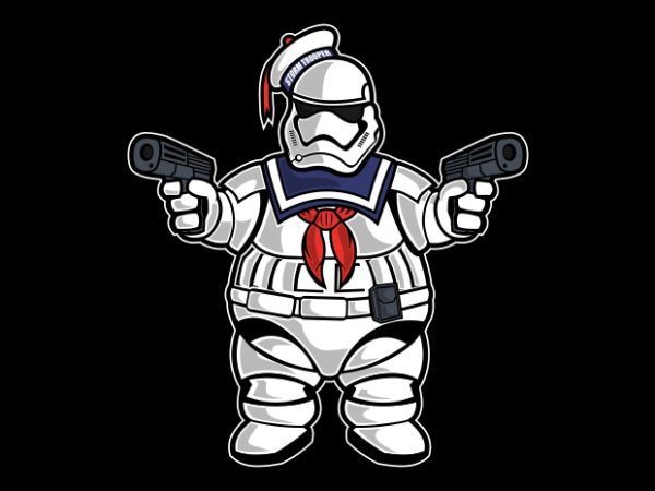 Marshmallow trooper t shirt design png Marshmallow trooper t shirt design png