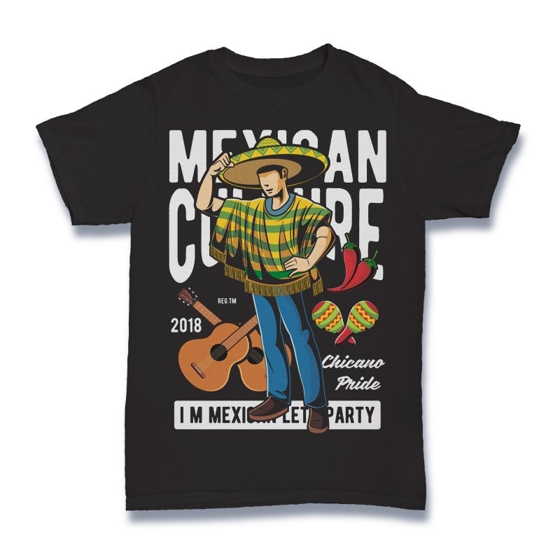 Mexican Vector t-shirt design buy t shirt design