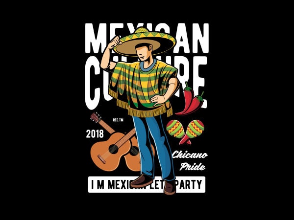 Mexican vector t-shirt design