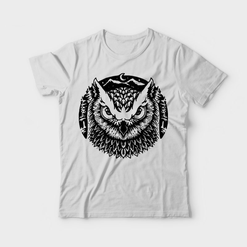 Owly commercial use t shirt designs