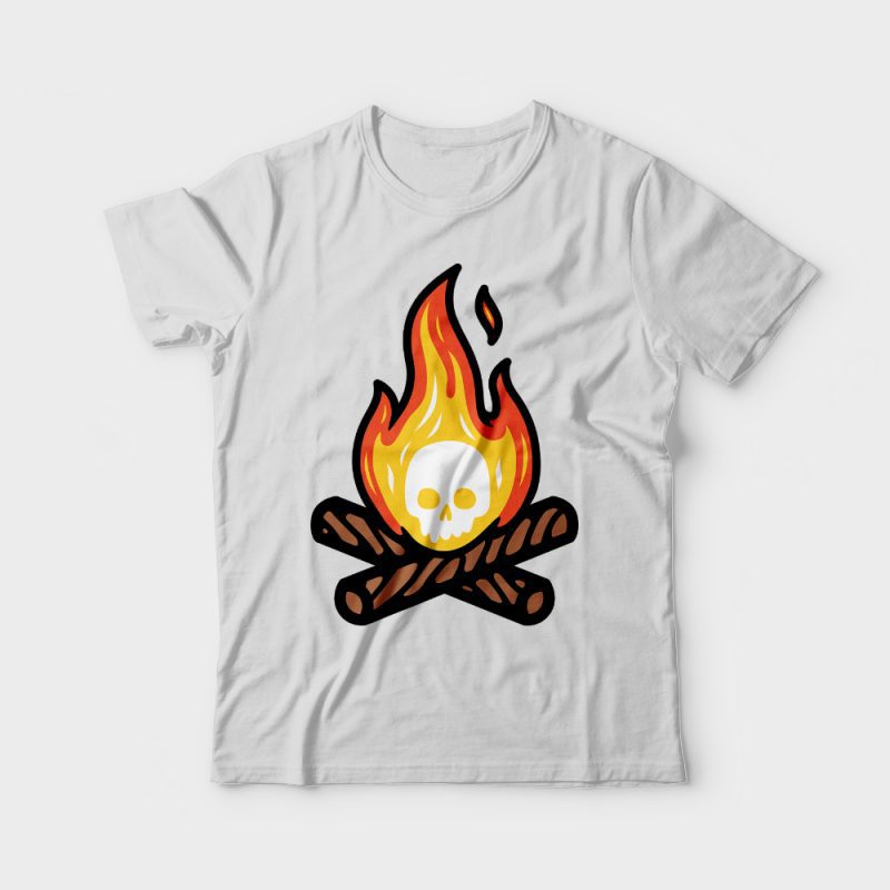 Skullfire commercial use t shirt designs