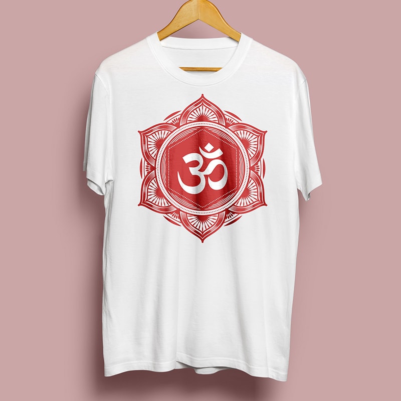 Mandala Om Symbol vector shirt designs