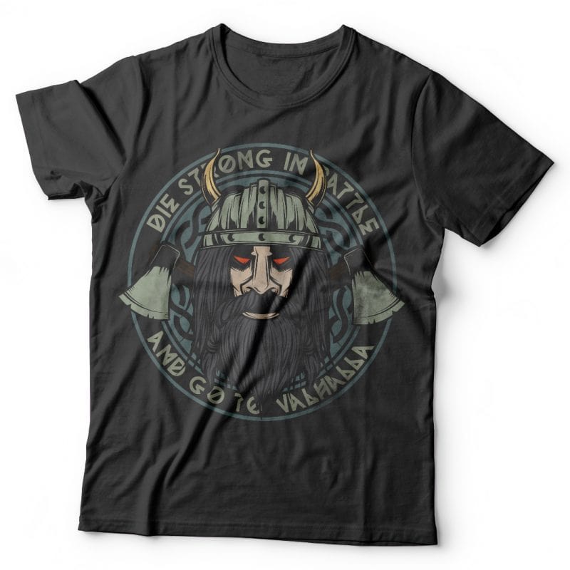Vikings valhalla. Vector T-Shirt Design vector shirt designs