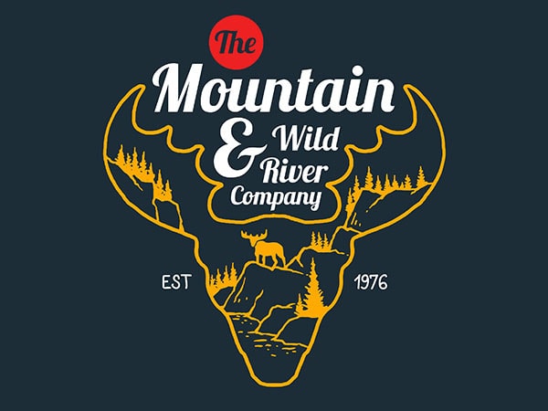Moose vector t-shirt design