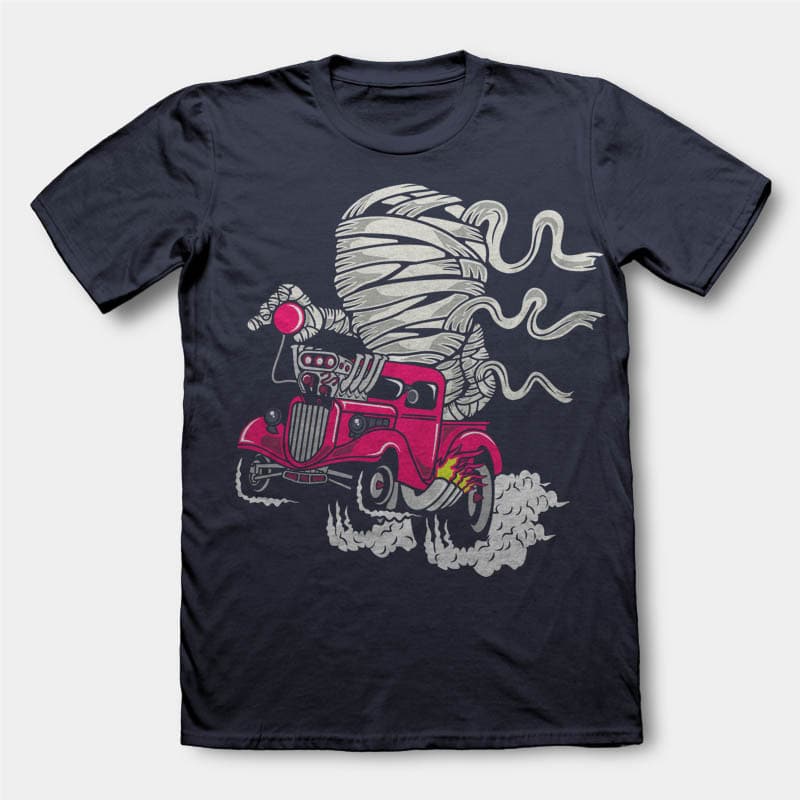 Mummy Race Vector t-shirt design tshirt designs for merch by amazon