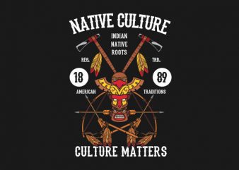 Native Culture Vector t-shirt design