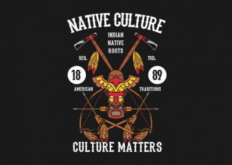 Native Culture Vector t-shirt design