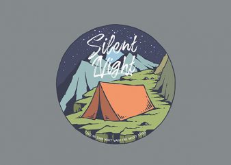 Night Camp Vector t-shirt design