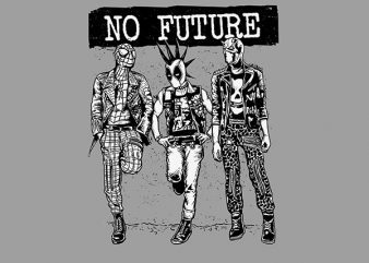 No Future Vector t-shirt design
