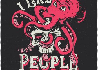 I like people in my own way. Vector T-Shirt Design