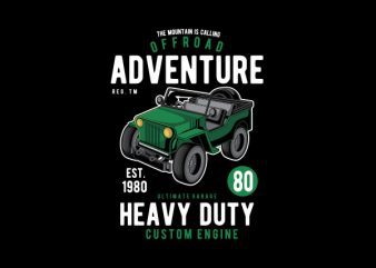 Off Road Adventure Graphic t-shirt design