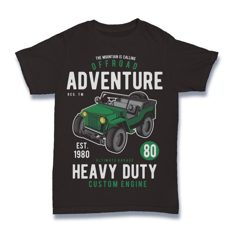 Off Road Adventure Graphic t-shirt design t shirt design graphic