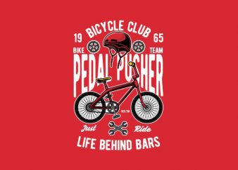 Pedal Pusher Graphic t-shirt design