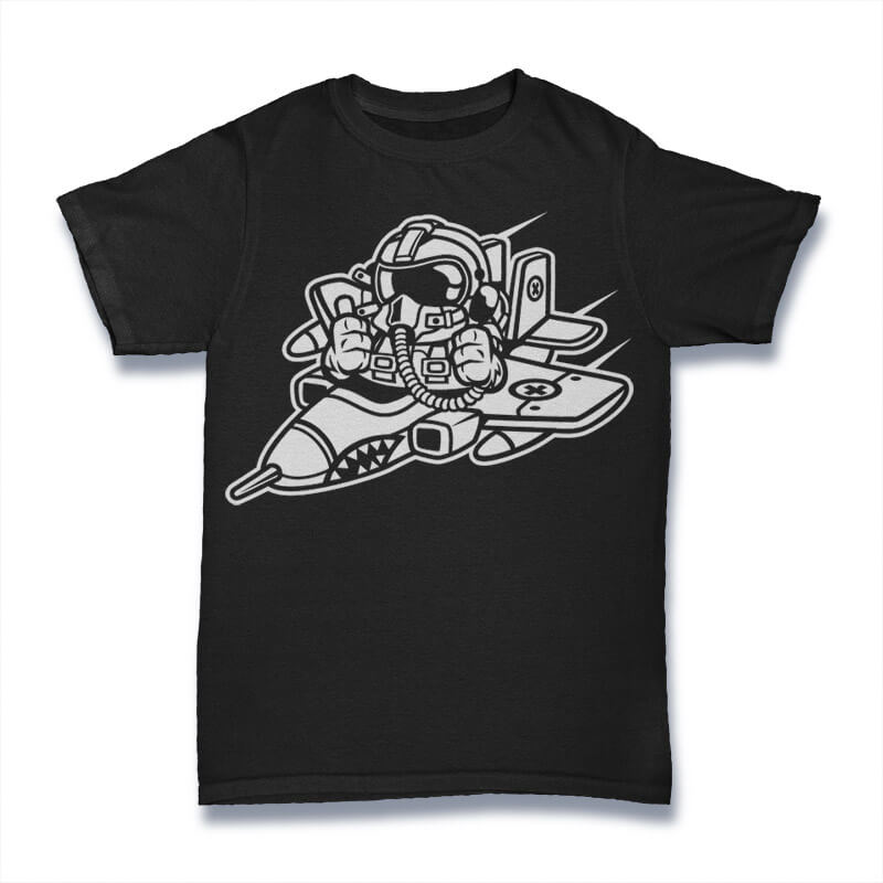 Pilot Vector t-shirt design tshirt designs for merch by amazon