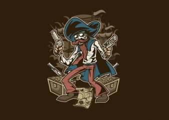 Pirate Treasure Vector t-shirt design