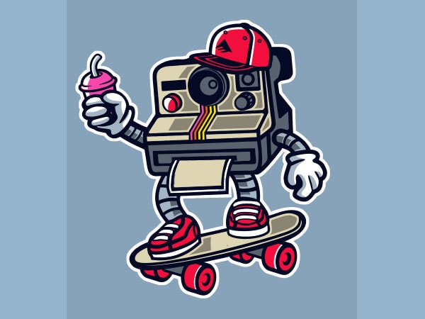 Polaroid vector t-shirt design