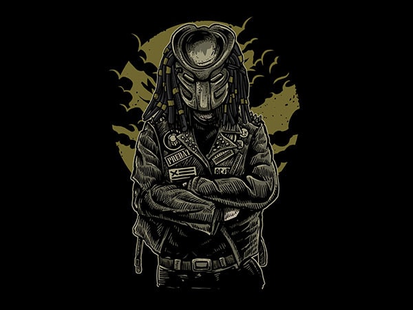 Predator vector t-shirt design