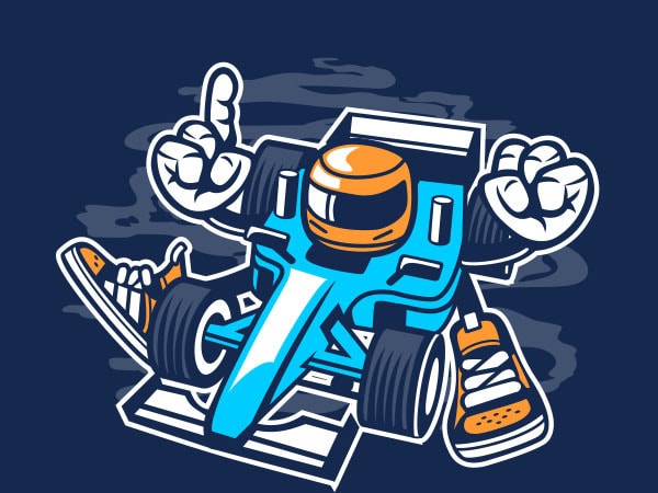 Racer vector t-shirt design