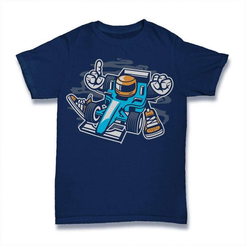 Racer Vector t-shirt design t shirt designs for printful
