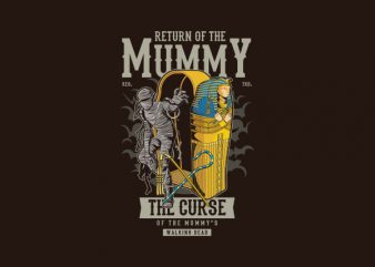 Return Of The Mummy Graphic t-shirt design