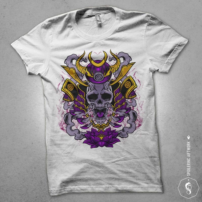 samurai breaker Graphic t-shirt design t shirt designs for merch teespring and printful