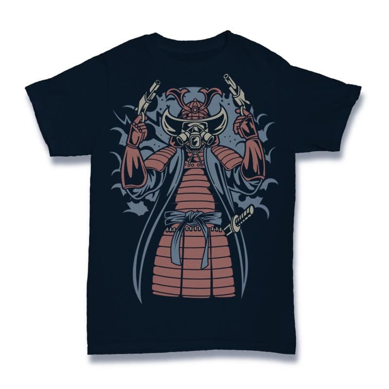 Samurai Apocalypse Vector t-shirt design tshirt factory