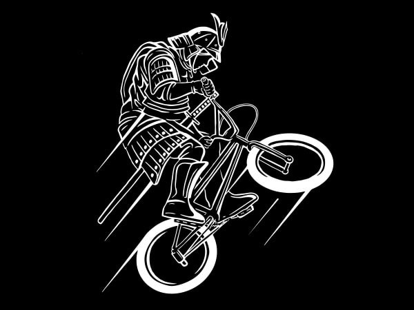 Samurai rider vector t-shirt design